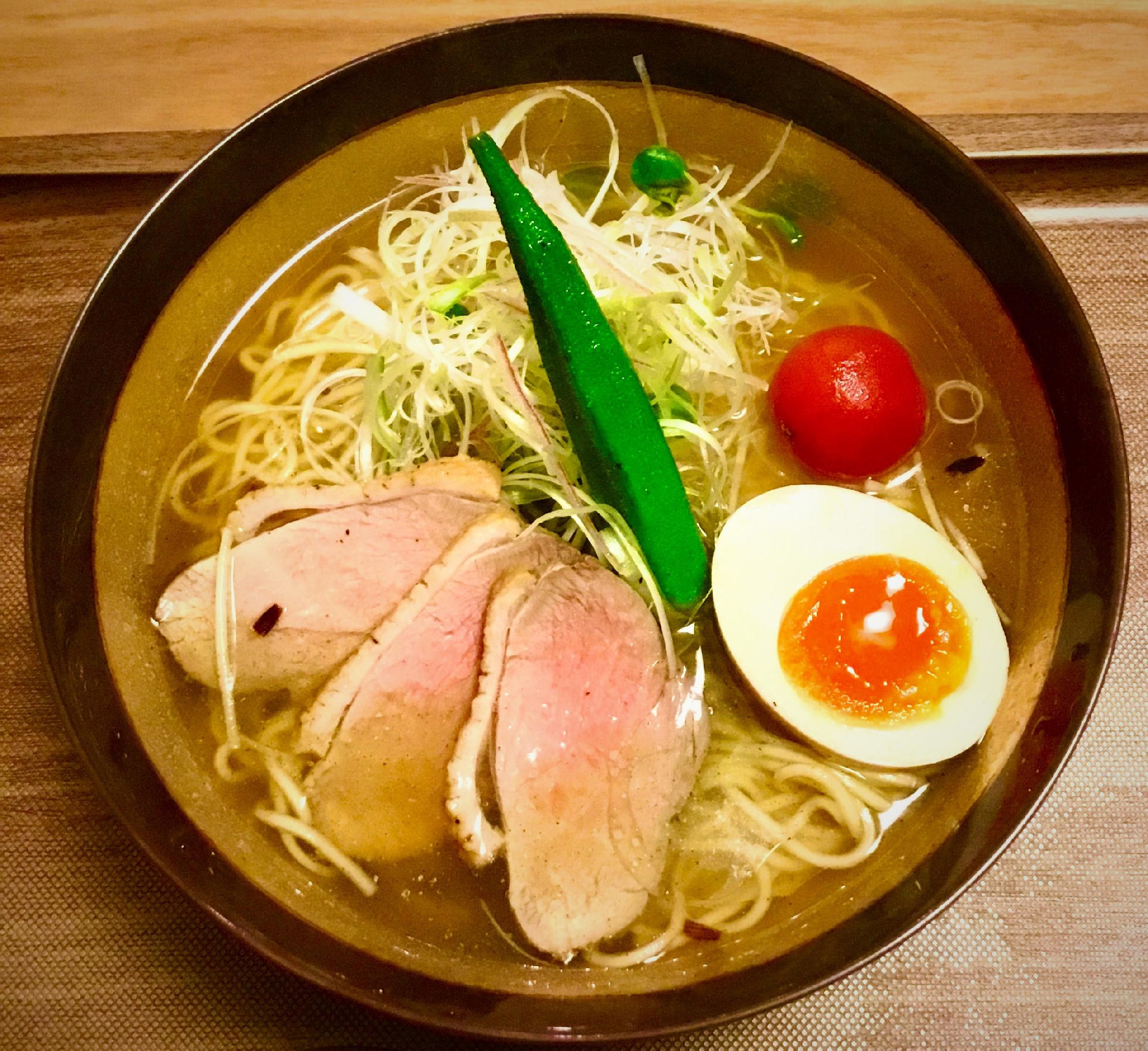 季節限定【夏鴨と青唐辛子の塩ラーメン】 　5/16(火）～